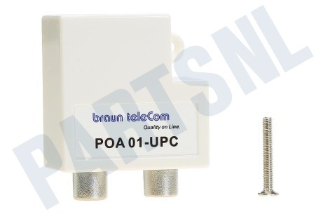 Braun Telecom POA 1 UPC Verdeel element Push on IEC splitter