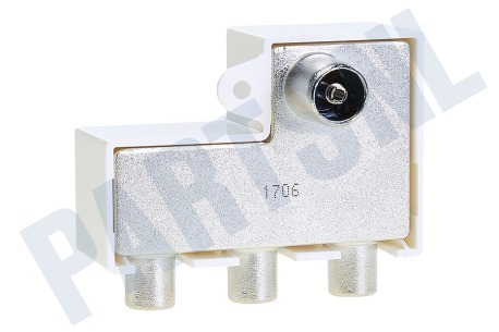 Braun Telecom POA 3 UPC Verdeel element Push on IEC 3-weg splitter