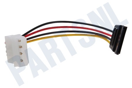 Easyfiks Interne Voedingskabel 5,25" Male - SATA 15p Female