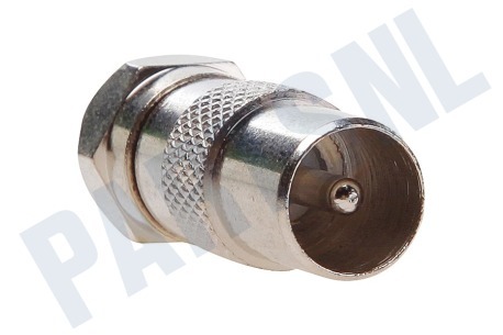 Easyfiks Antenne Verloop, Coax, IEC Male - F-Connector Male