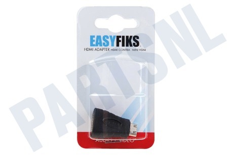 Easyfiks Verloopstekker, HDMI A Contra Female - Mini HDMI C Male