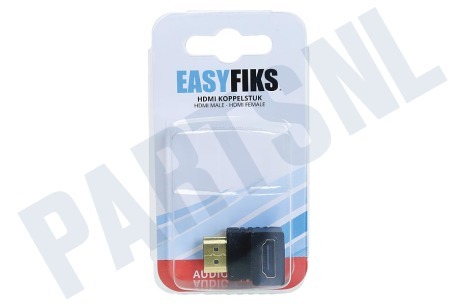 Easyfiks Verloopstekker, HDMI Male - Contra Female, Haaks 90 Gr.