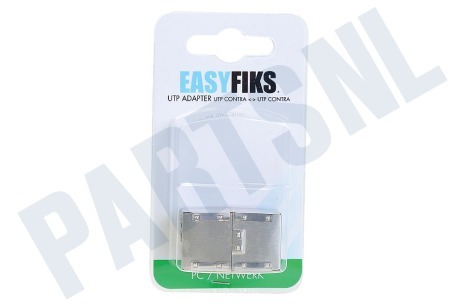 Easyfiks CAT5 Koppelstuk 2x RJ45 8p8c Contra Female Afgeschermd