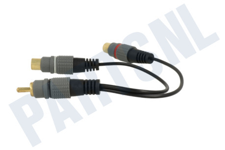 Easyfiks Tulp Splitter RCA Male - 2x Tulp Contra RCA Female 20cm