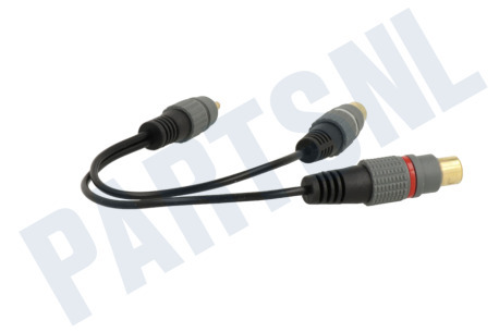 Easyfiks Tulp Splitter RCA Male - 2x Tulp Contra RCA Female 20cm