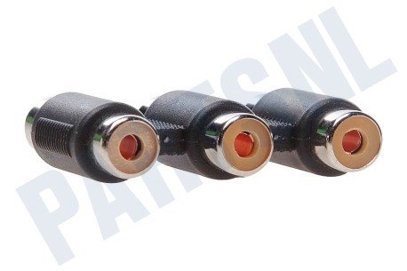 Easyfiks Tulp Adapter 3x Contra RCA Female - 3x Contra RCA Female