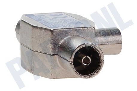 Easyfiks Coax Splitter, 2-Weg, IEC Male - 2x IEC Contra Female