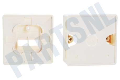 Easyfiks Netwerk Wandcontactdoos 2x RJ45 Female, Opbouw