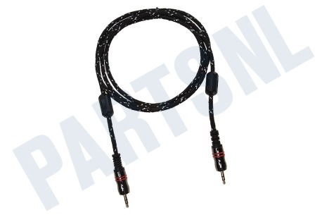 Masterfiks Jack Kabel 2x 3.5mm Stereo Male, 1.5 meter, Verguld