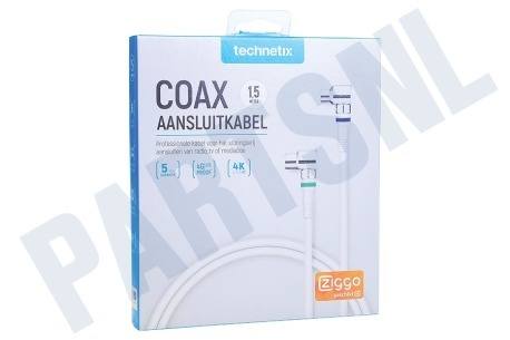 Technetix 11201510 Coax Aansluitkabel 1,5 meter