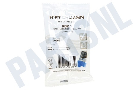 Hirschmann KOK5 Coax Stekker Stekker IEC Contra Female