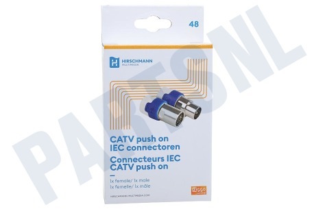 Hirschmann 695020572 CATV Push On IEC Connectoren