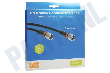 Technetix Aansluitkabel F connector recht