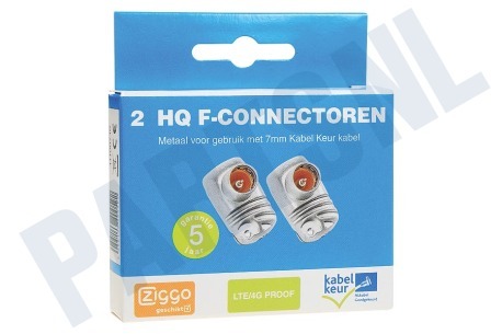 Technetix F-connector Haaks, metaal