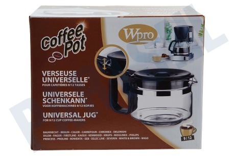 WPRO UCF200 Koffiekan 9/12 kops -zwart-