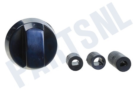 Universeel Knop Van oven, fornuis, kookplaat zwart