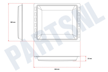 AEG Oven-Magnetron 3532454067 Bakplaat