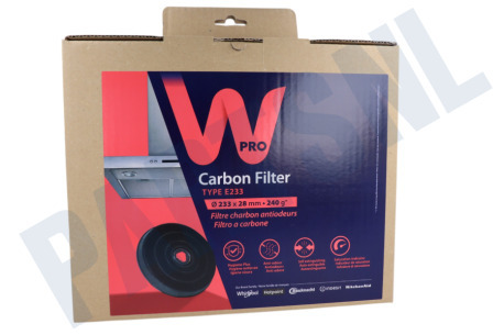 Electrolux dishlex Afzuigkap CHFE233/2 Filter koolstof -23cm-