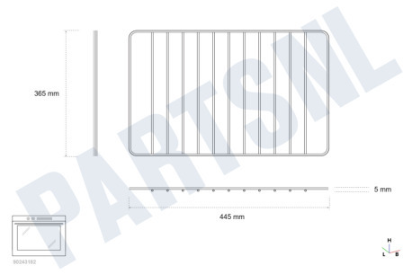 Whirlpool Oven-Magnetron C00081578 Rooster 445x365mm
