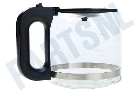 Braun Koffiezetapparaat Koffiekan Zwart, Glas