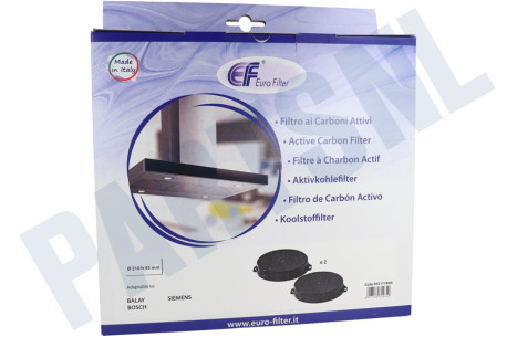 Dimplex Afzuigkap Filter Koolstof -rond- 20cm