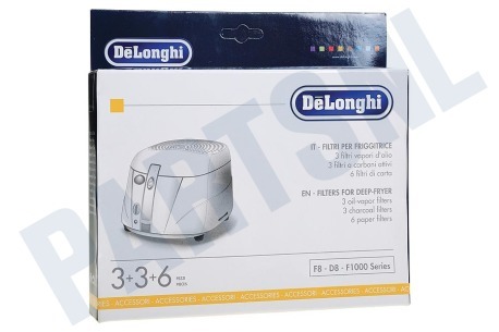 DeLonghi Friteuse Filter Oliedamp- koolstof- papierfilter