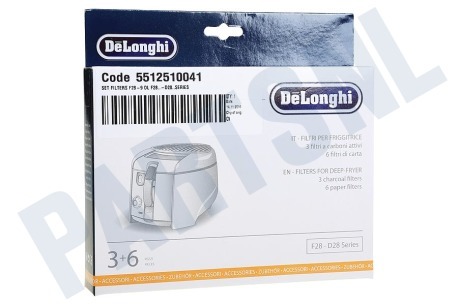 DeLonghi Friteuse F28-9 Filters voor Friteuse