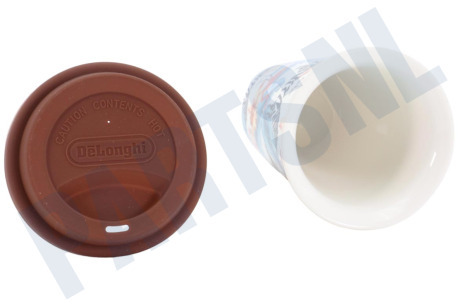 DeLonghi Koffiezetapparaat DLSC067 Thermosbeker Keramische beker met dubbele wand