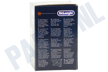 DeLonghi Koffiezetapparaat DLSC064 Thermosbeker Keramische beker met dubbele wand