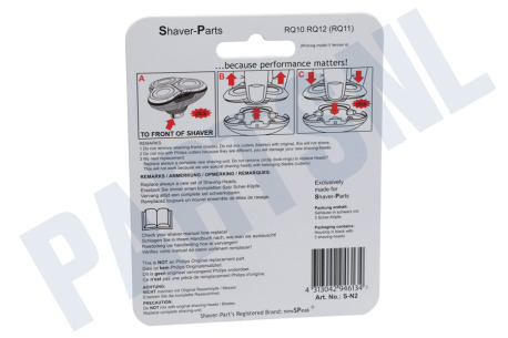 NewSPeak RQ12/60 Shaver-Parts RQ10 RQ11 RQ12