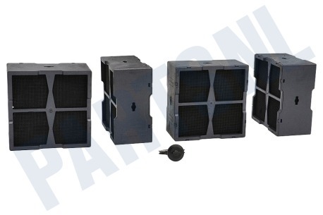 Whirlpool Kookplaat Filter Koolstoffilter, 4 stuks