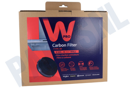 Whirlpool Afzuigkap CHF30 Filter Koolstof -rond- 24 cm