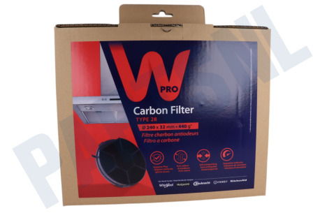 AEG Afzuigkap CHF28/1 Filter Koolstof type 28 240mm