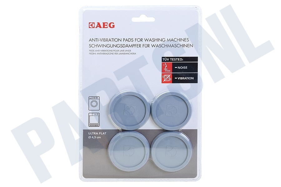 AEG A4WZPA02 AEG Trillingsdempers Wit 4 stuks