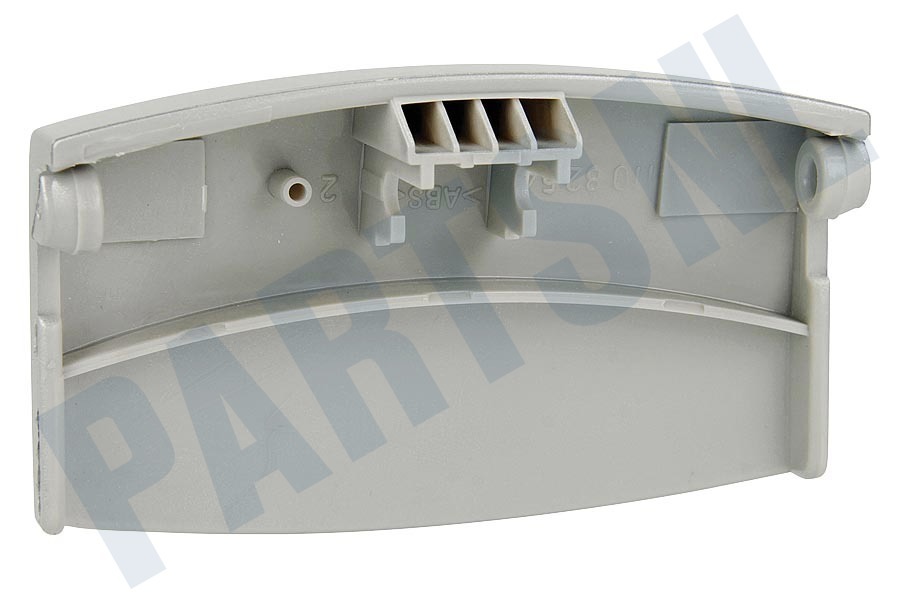 AEG Wasmachine Deurgreep Breed, 10cm, metallic grijze plastic greep
