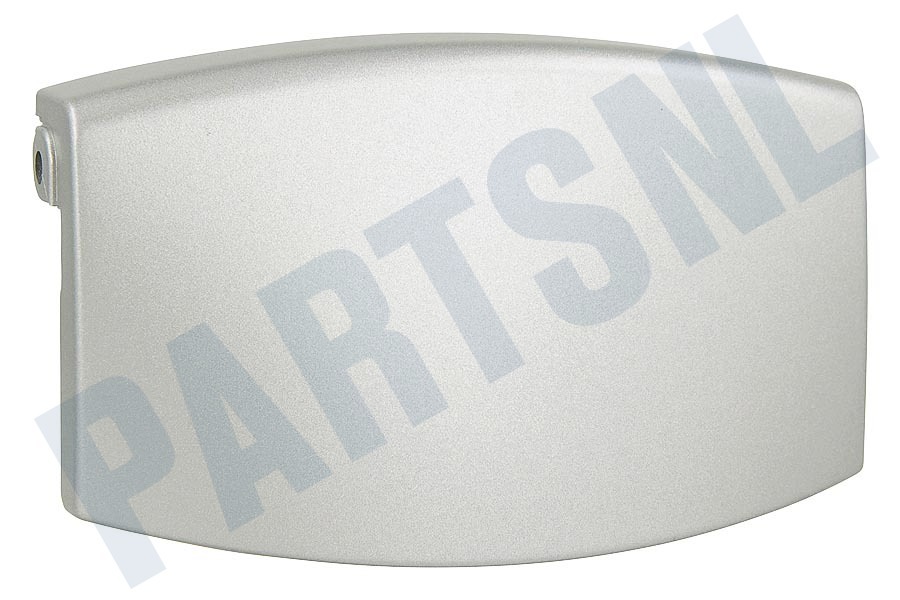 AEG Wasmachine Deurgreep Breed, 10cm, metallic grijze plastic greep