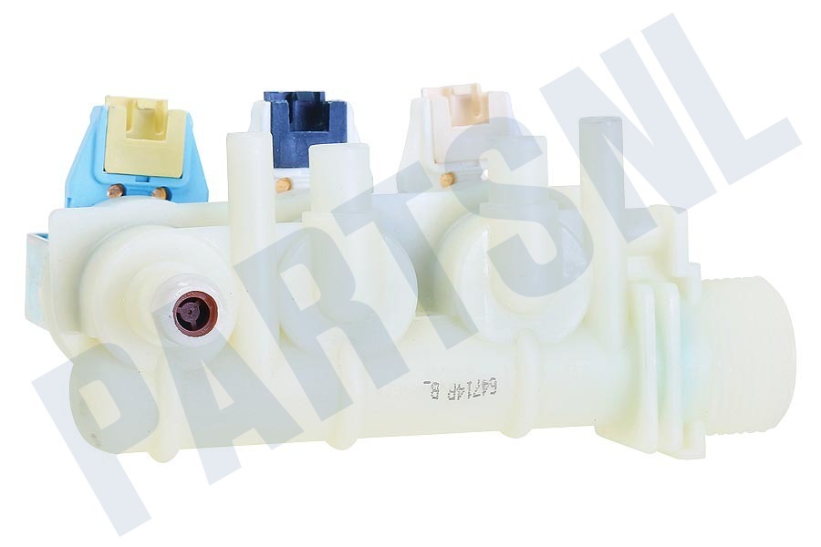 Ariston-Blue Air Wasmachine 110331, C00110331 Inlaatventiel 3 voudig, recht, dun