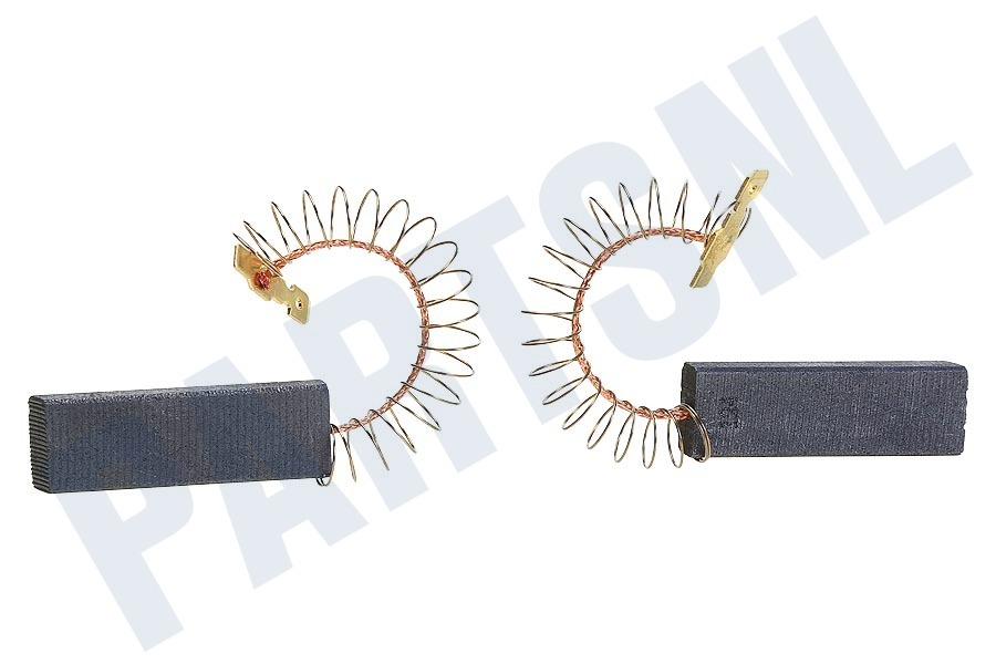 Universeel Wasmachine 00616505 Koolborstel set, 43.3mm X 13.5mm met veer/klem