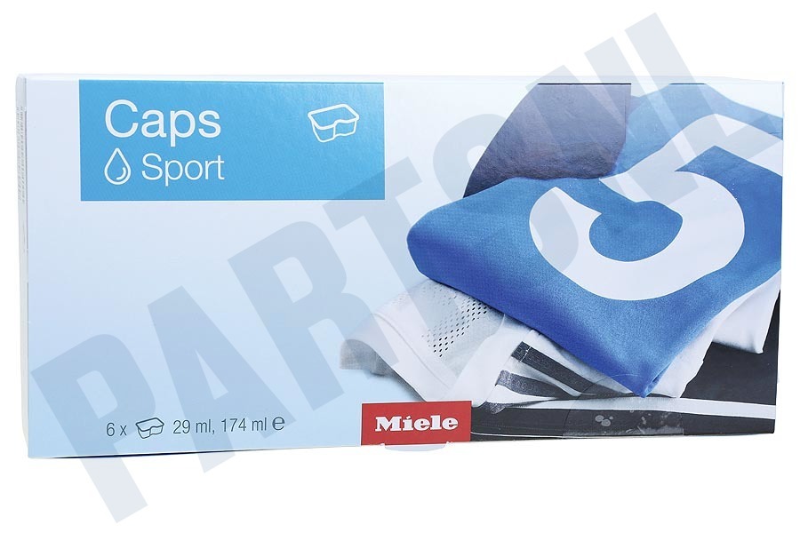 Miele WA CSP 1001 L Wasmiddel Pakket met 6 caps Sport Caps