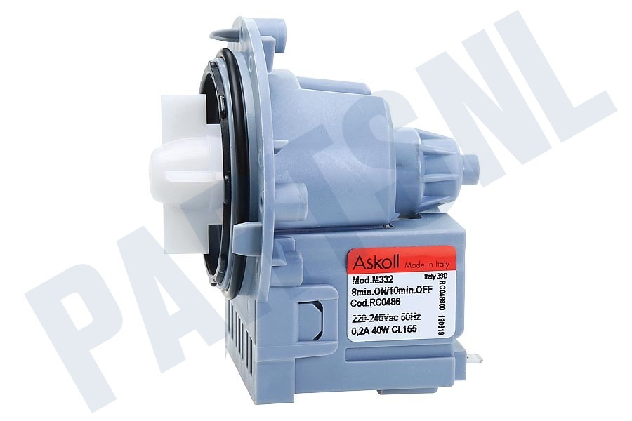 Whirlpool 480181701068 Afvoerpomp Askoll 50Hz 0,2A 34W