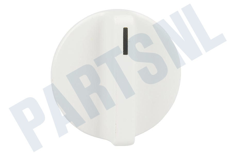 Zanker Wasmachine Knop wit -met korte as- (W)
