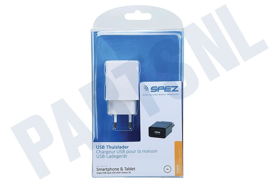 Digiwalker USB Thuislader USB 2A 5V Wit