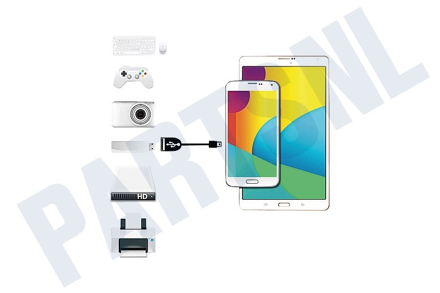 Motorola OTG kabel Micro-USB & Mini-USB