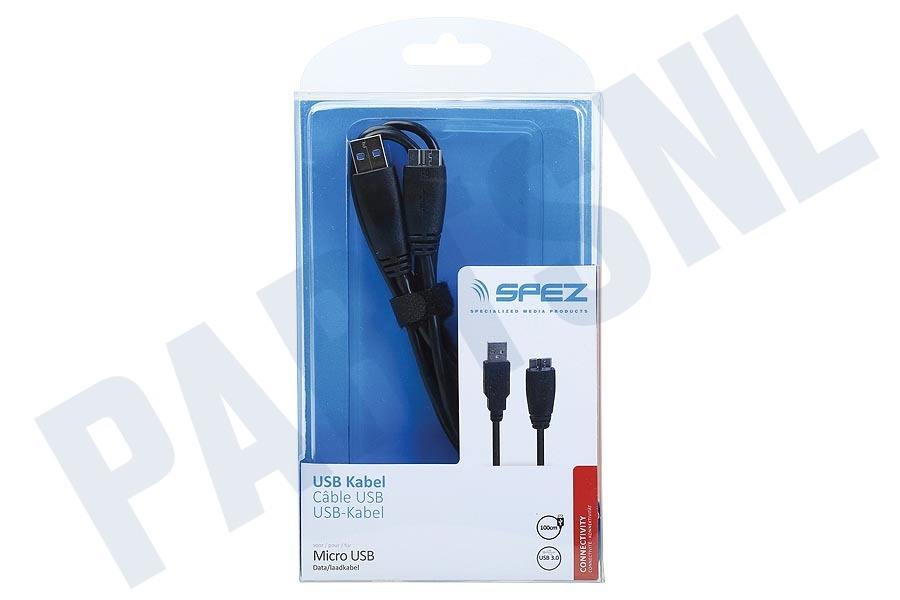 Digiwalker Micro USB 3.0 Kabel 100cm Zwart