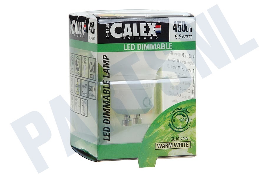 Calex 423560 Calex SMD LED lamp GU10 240V 6,5 Watt 450 Lumen 2700K