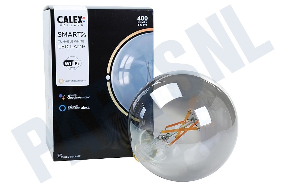 Calex Smart LED Filament Rustic Smokey Globelamp E27 Dimbaar