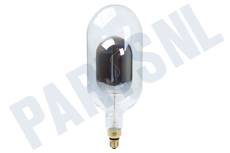 Calex Sundsvall Clear/Titanium Fusion LED lamp 3W Dimbaar