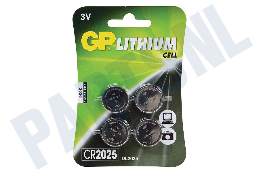 GP CR2025 Batterij Knoopcel CR2025 3V