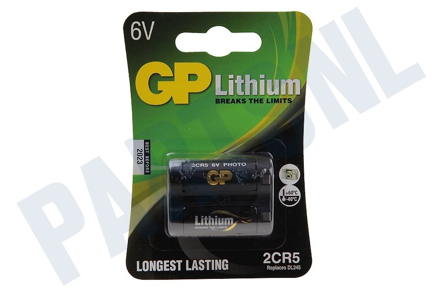 GP 2CR5 Batterij fotobatterij lithium 6V