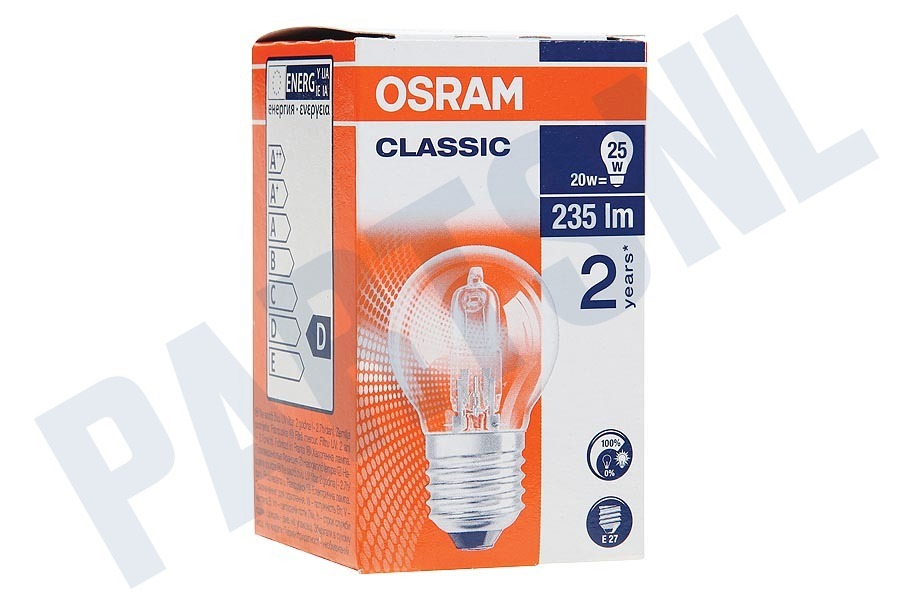Etna Halogeenlamp Halogen Classic P 20W